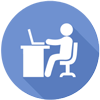 Person at a desk